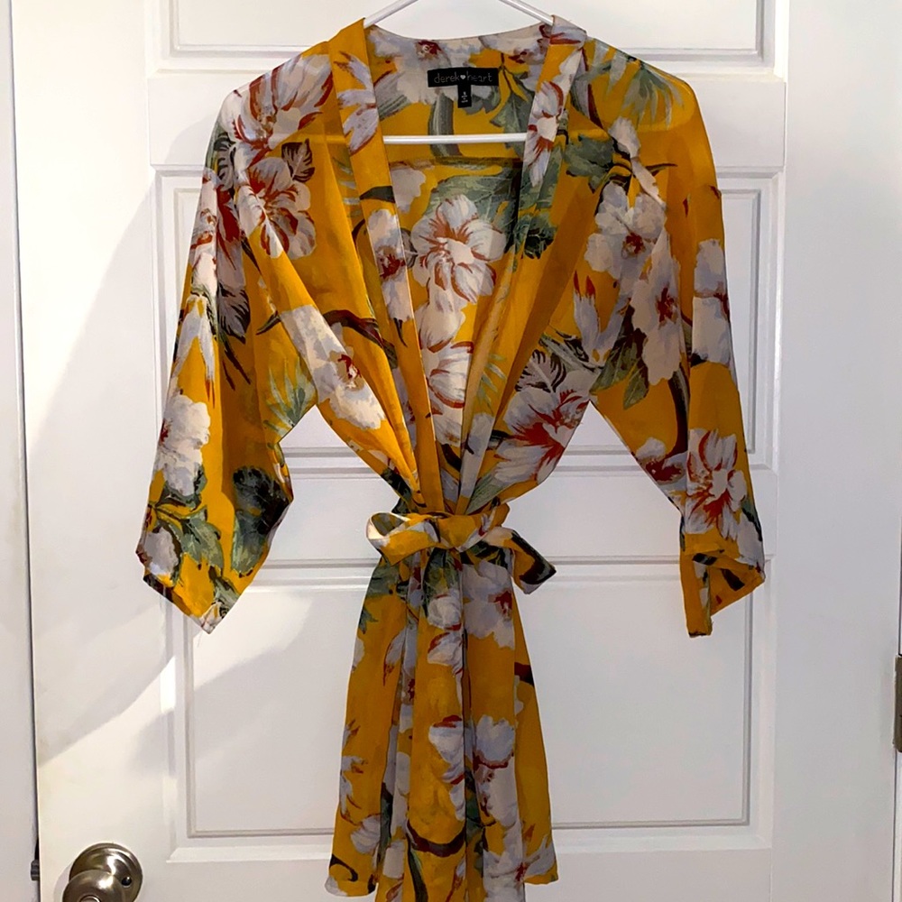 Floral, Sheer Tye Blazer